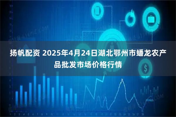 扬帆配资 2025年4月24日湖北鄂州市蟠龙农产品批发市场价格行情